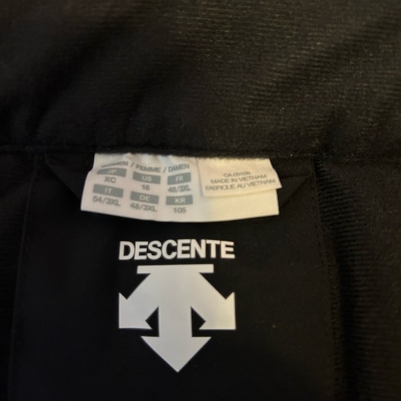 Descente ladies stretch black snowpants size 16 new with tags - Picture 3 of 4